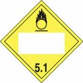 Accuform BLANK DOT PLACARD HAZARD CLASS 5 MPL4DG5ACT10 MPL4DG5ACT10